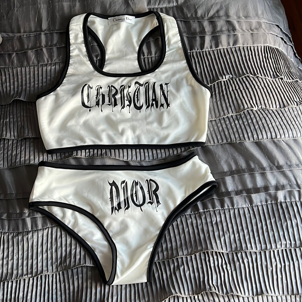 Color block sport swimming suit - Picture 1 of 4
